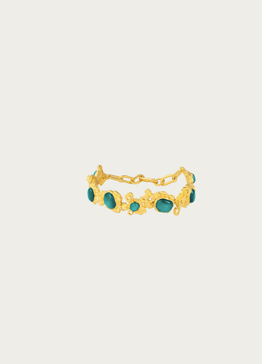 Riverston Gold Blue Bracelet