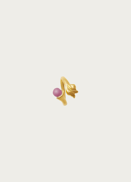 Una Dusty Pink Gold Ring
