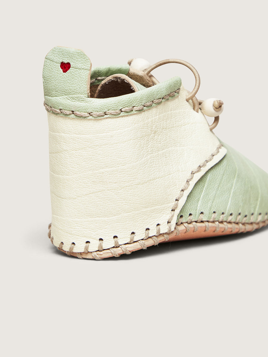 Baby Shoes Green Pyrenean White Large