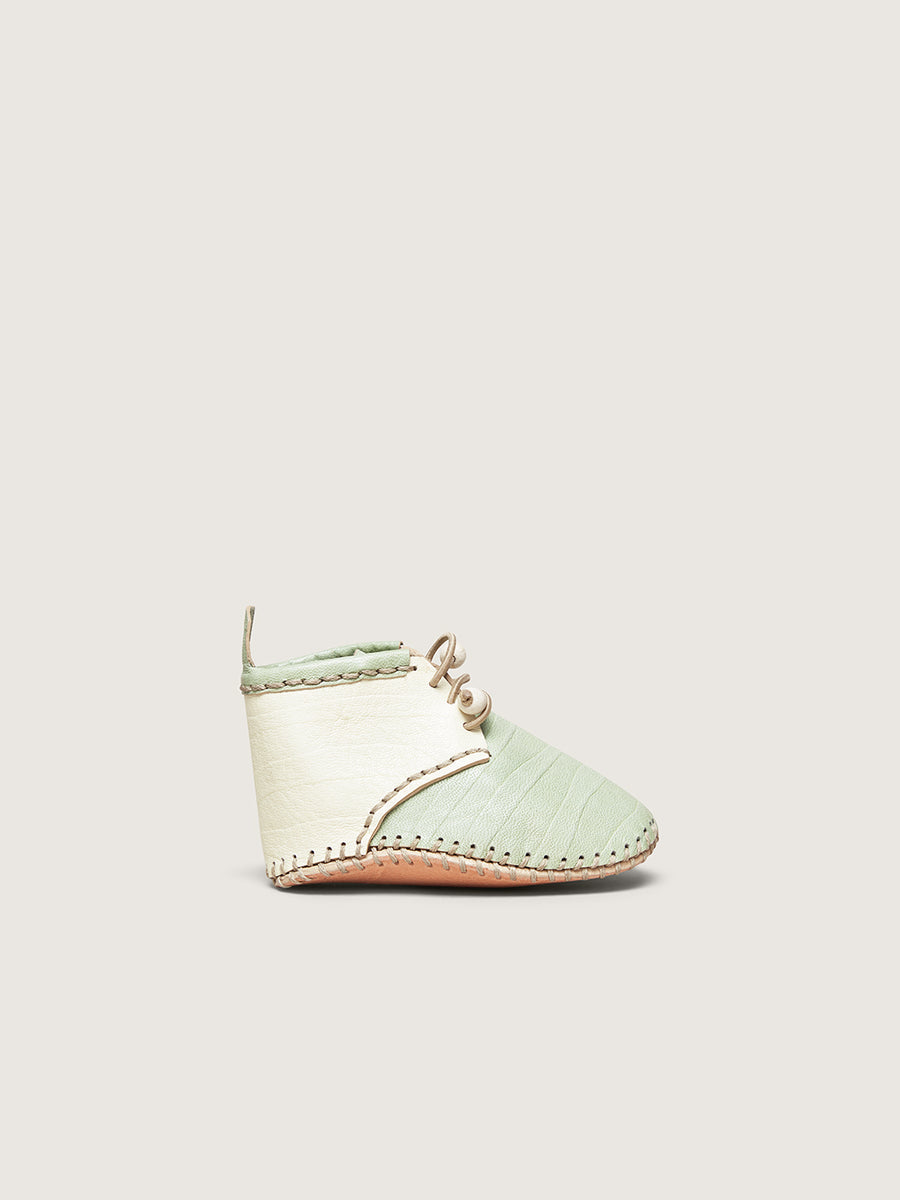 Baby Shoes Green Pyrenean White Large