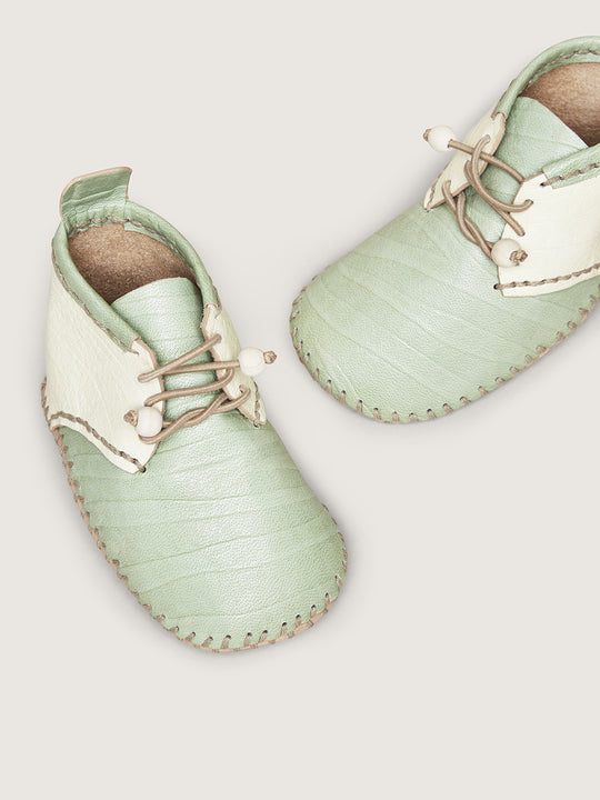 Baby Shoes Green Pyrenean White Large