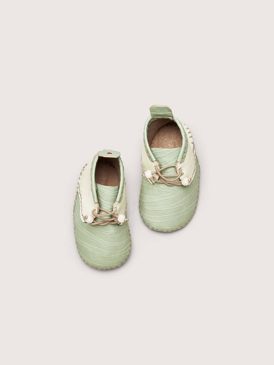 Baby Shoes Green Pyrenean White Large
