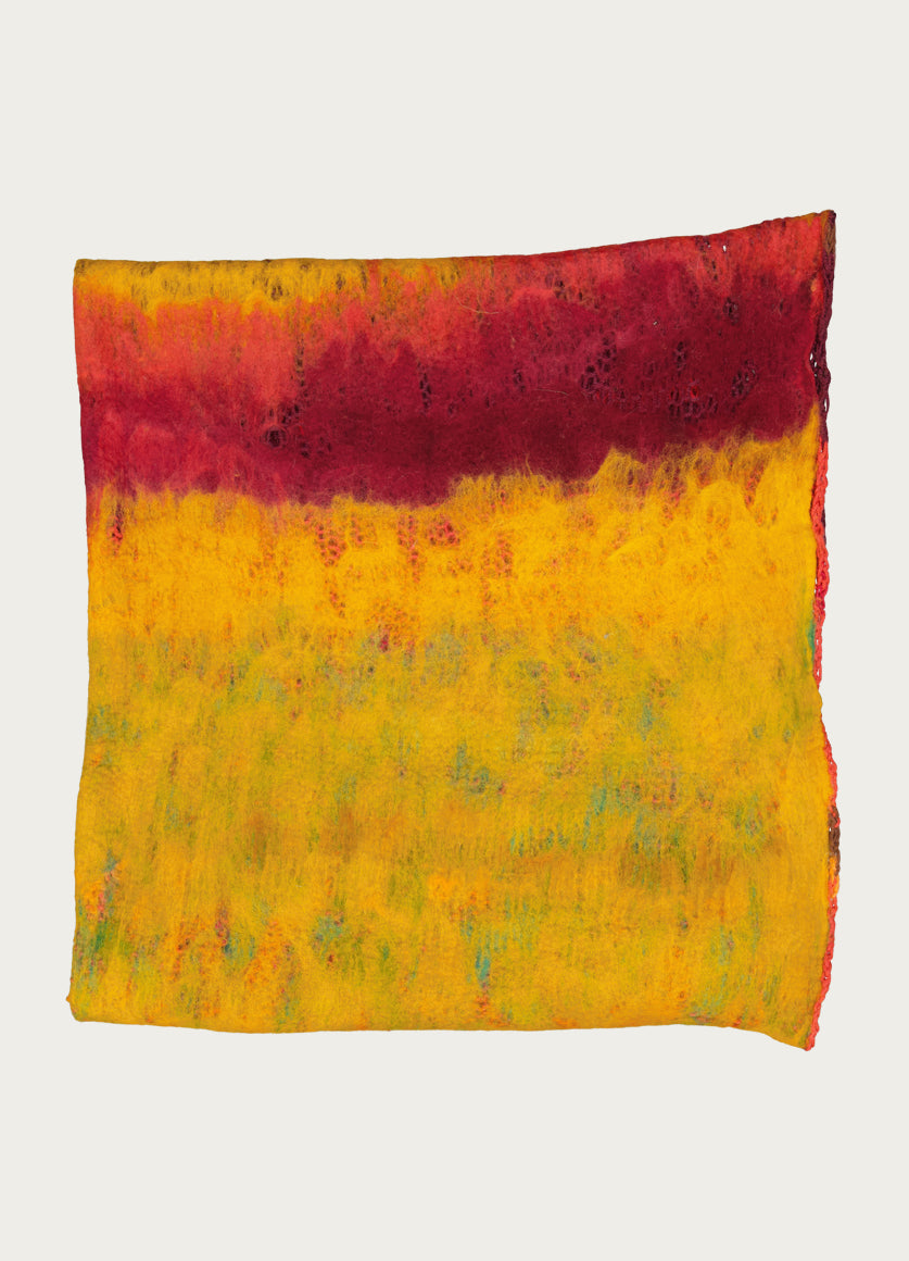 Rothko Throw - Yellow & Orange
