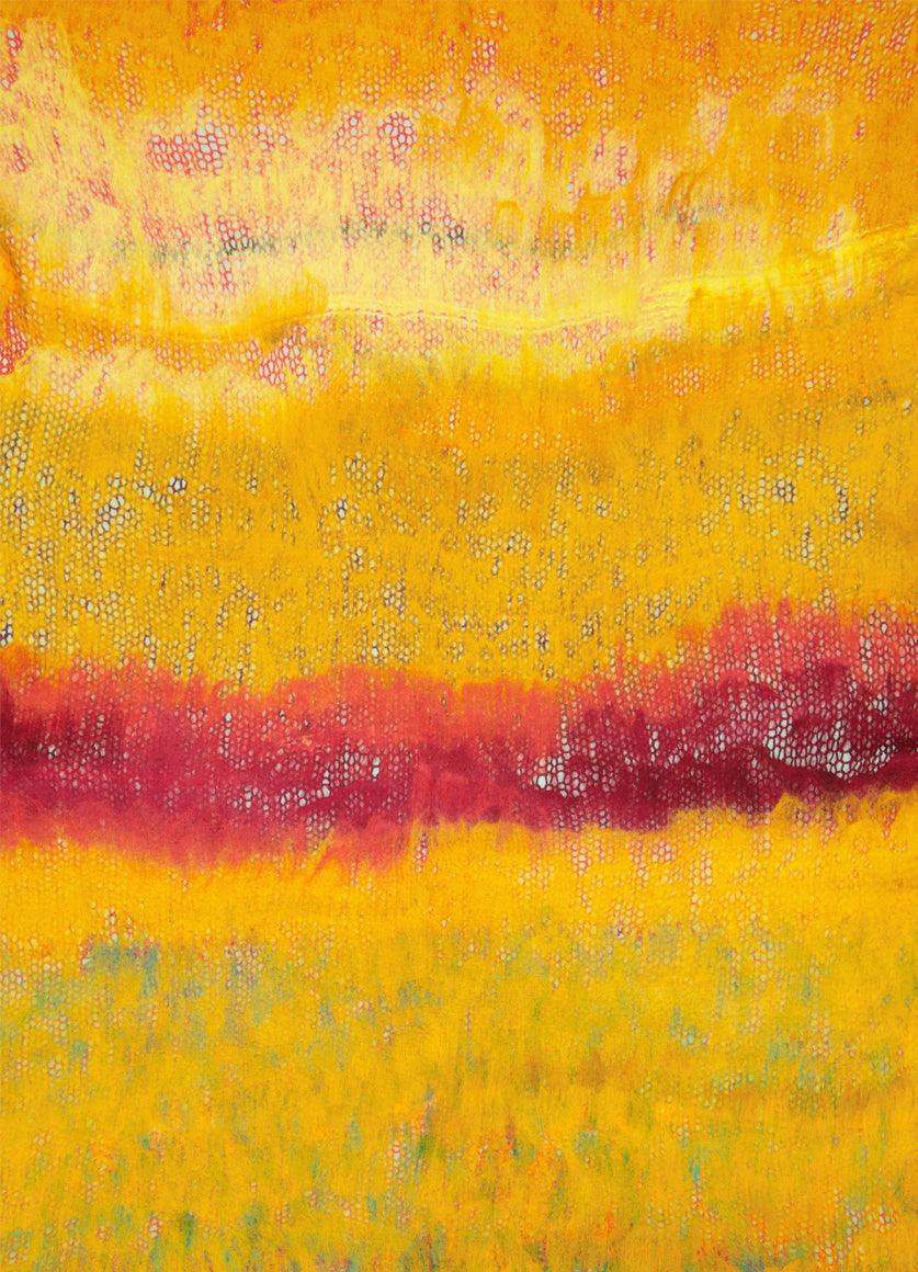 Rothko Throw - Yellow & Orange
