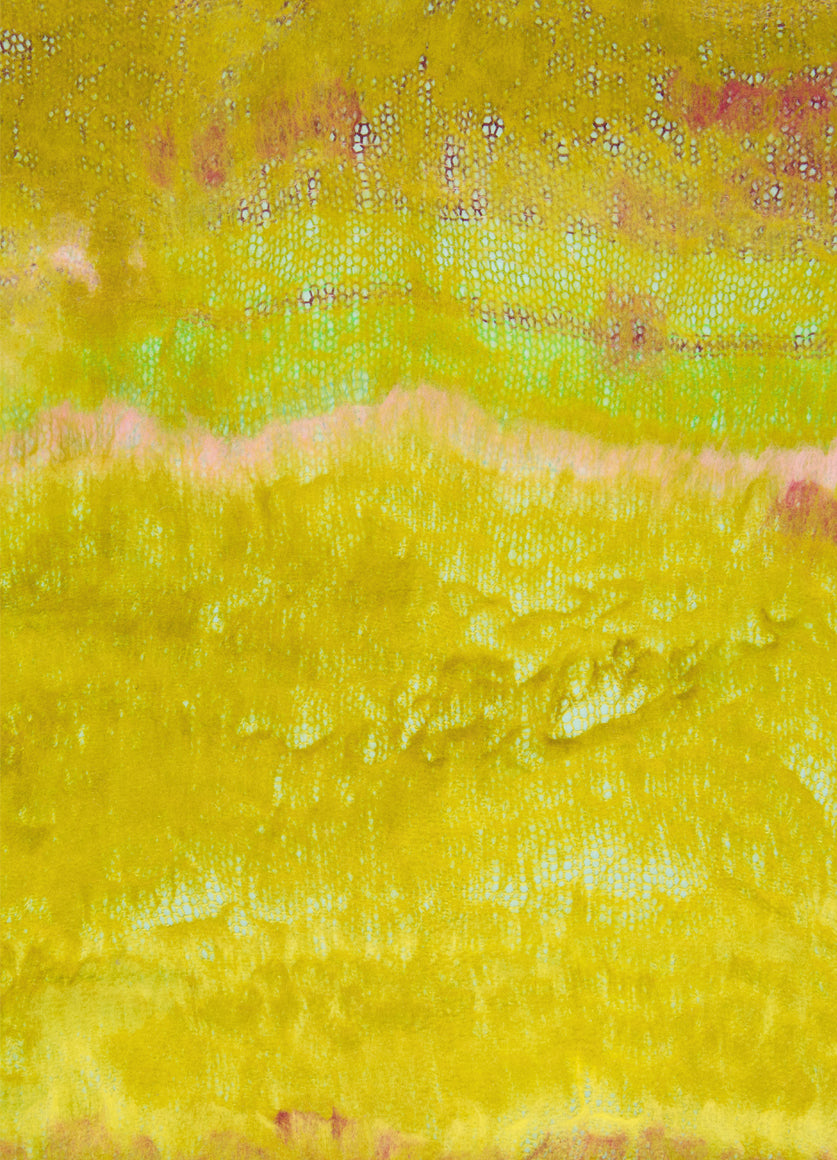 Rothko Throw 1,3 x 1,6 Green & Yellow