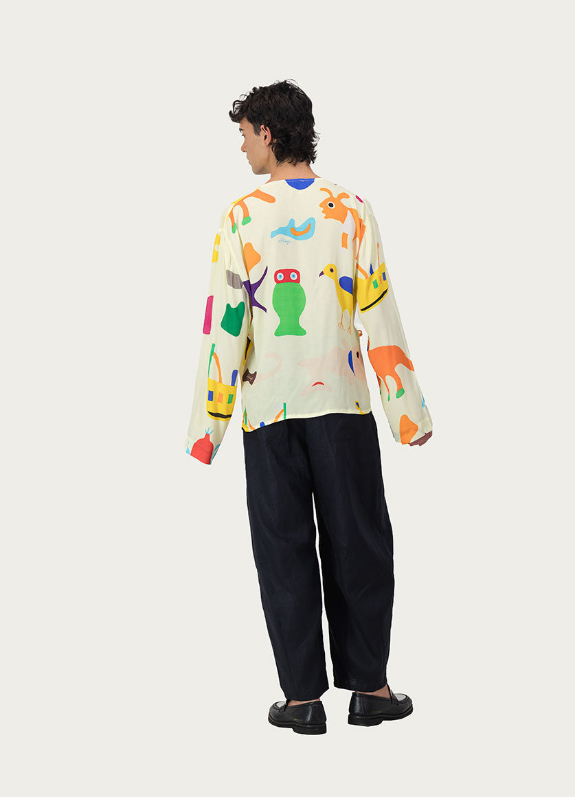 Oga Wrapover Shirt L