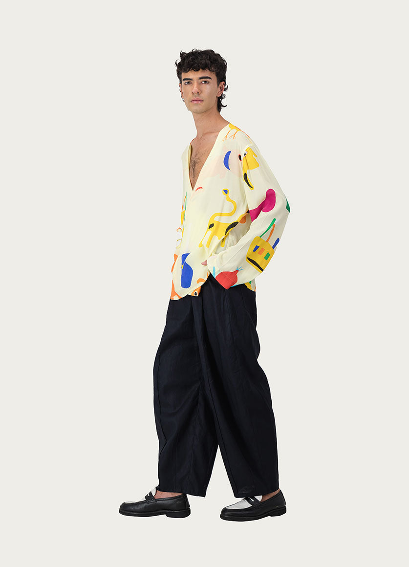 Oga Wrapover Shirt L