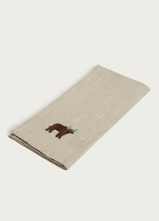 Big Five Buffalo Linen Serviette Natural