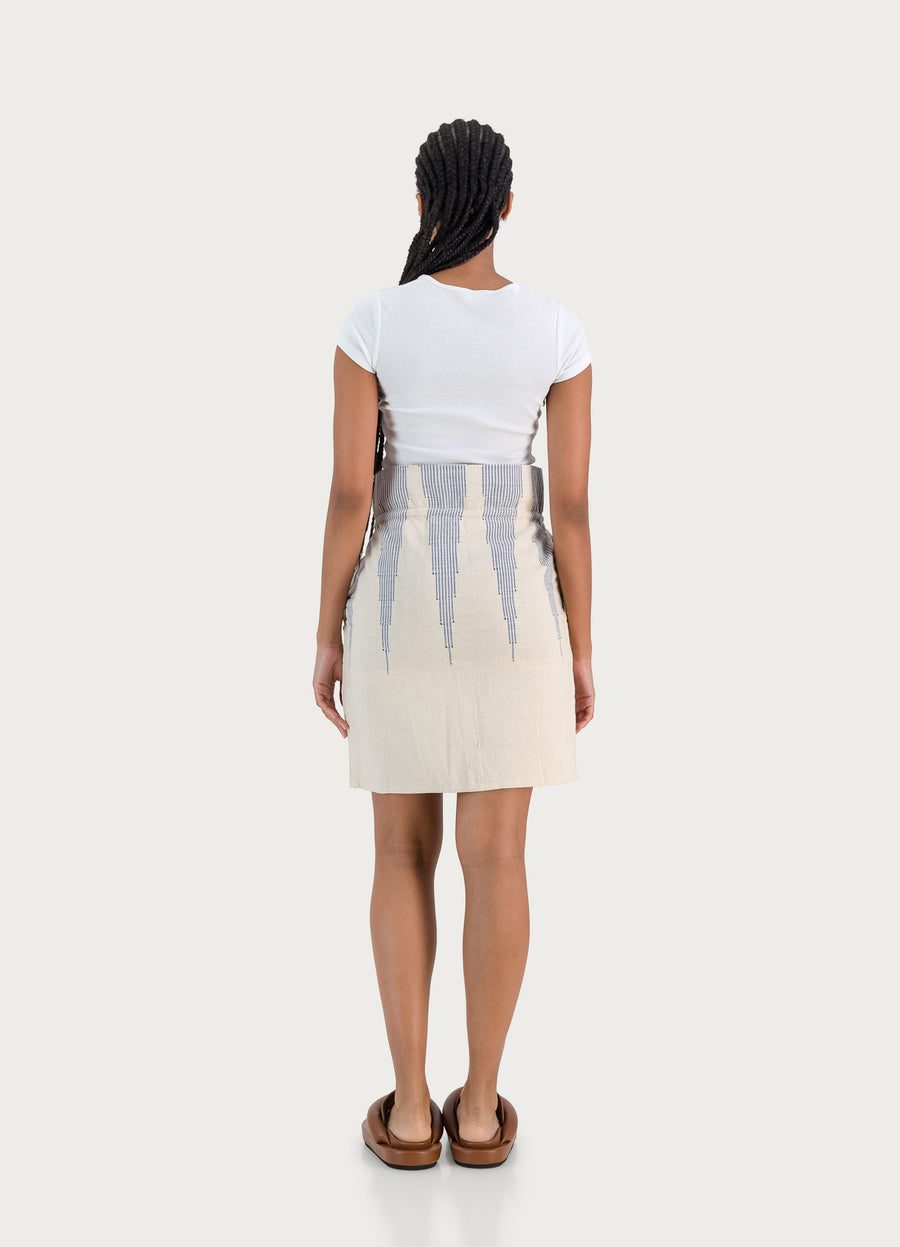 Mathilde Mini Skirt Devo Print