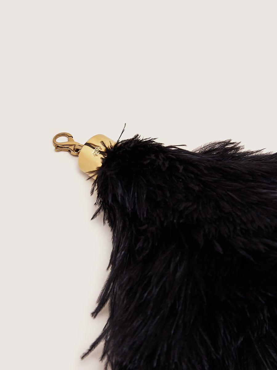 Okapi Clip on Feather Black