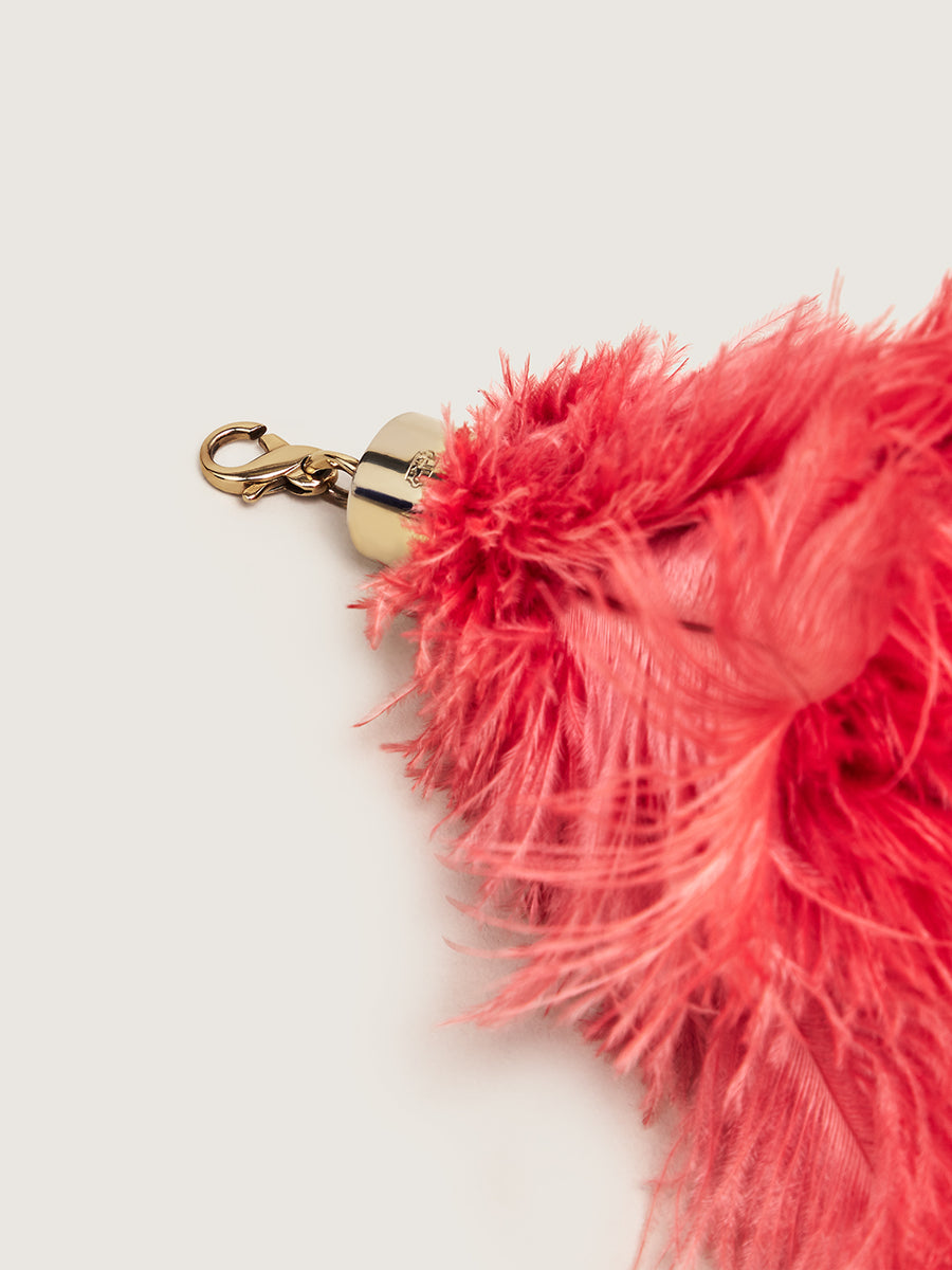 Okapi Clip on Feather Coral