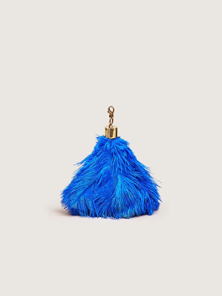 Okapi Clip on Feather Ocean Blue