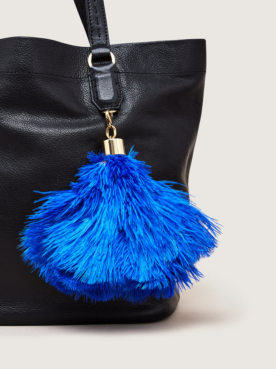 Okapi Clip on Feather Ocean Blue