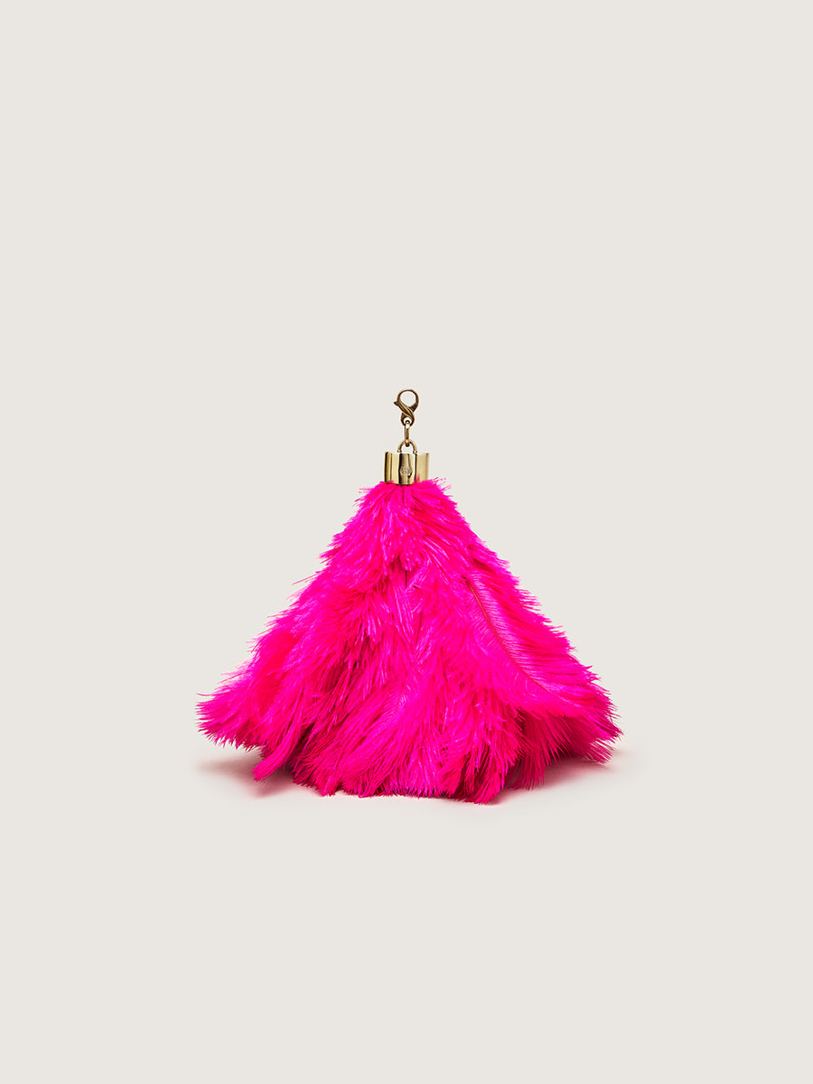 Okapi Clip on Feather Pink