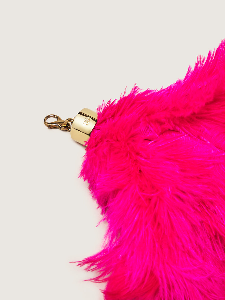 Okapi Clip on Feather Pink
