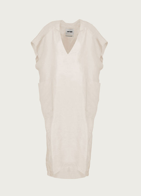 Arched Kaftan Dress Wheat