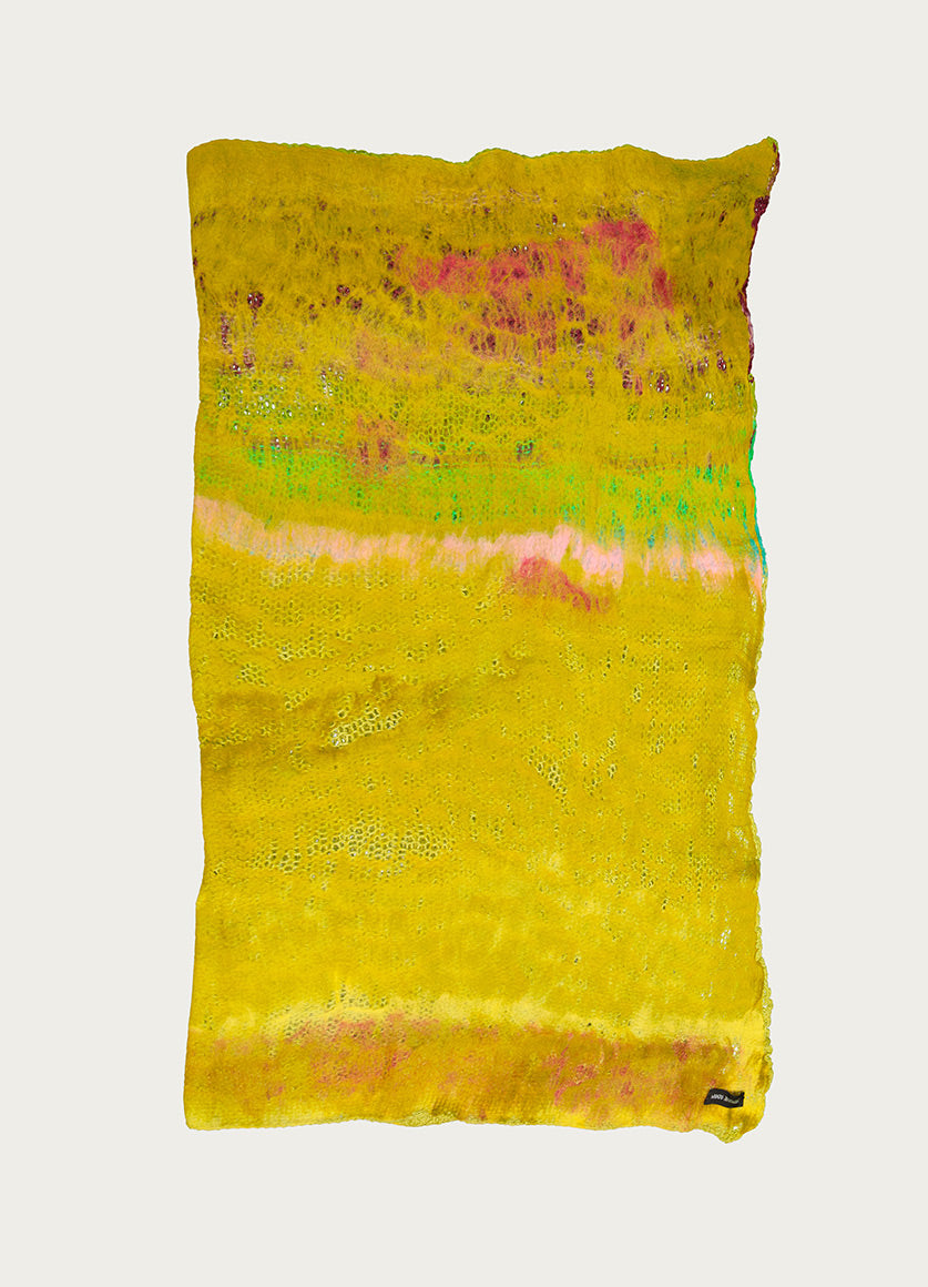 Rothko Throw 1,3 x 1,6 Green & Yellow