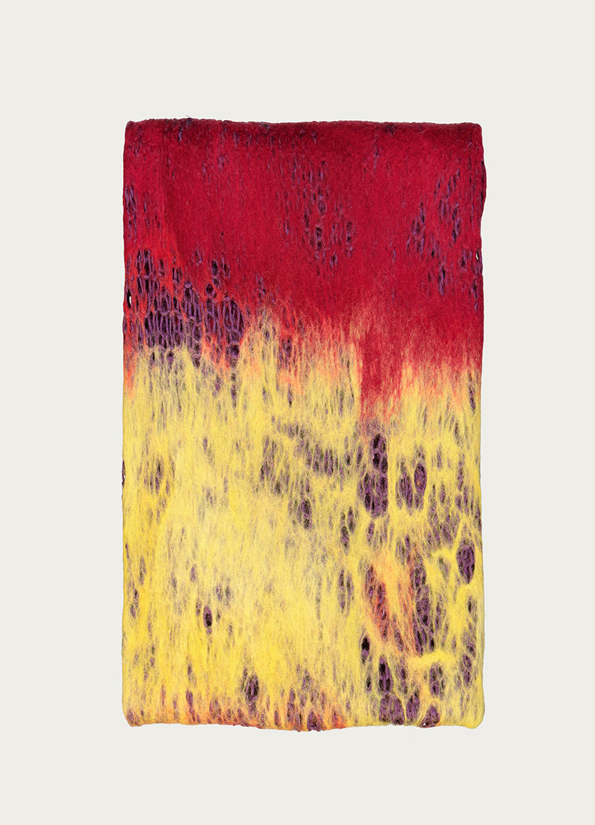 Rothko Throw - Plum & Yellow
