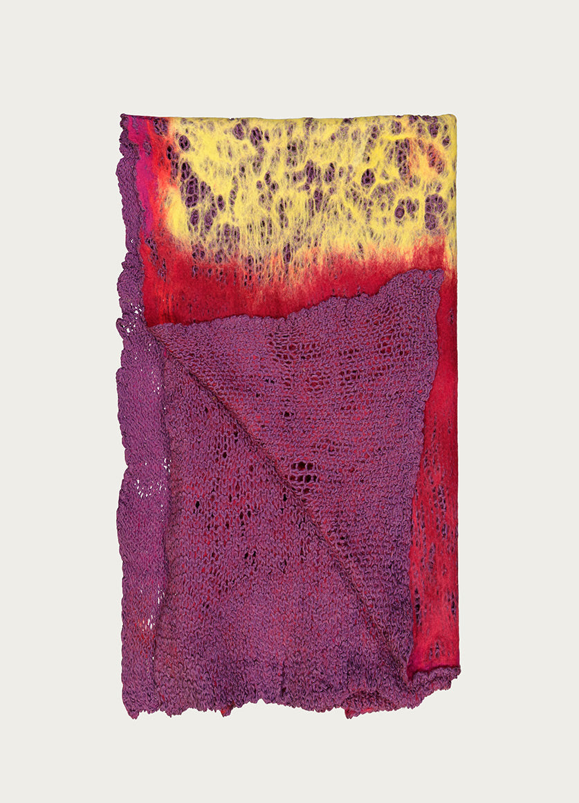 Rothko Throw - Plum & Yellow