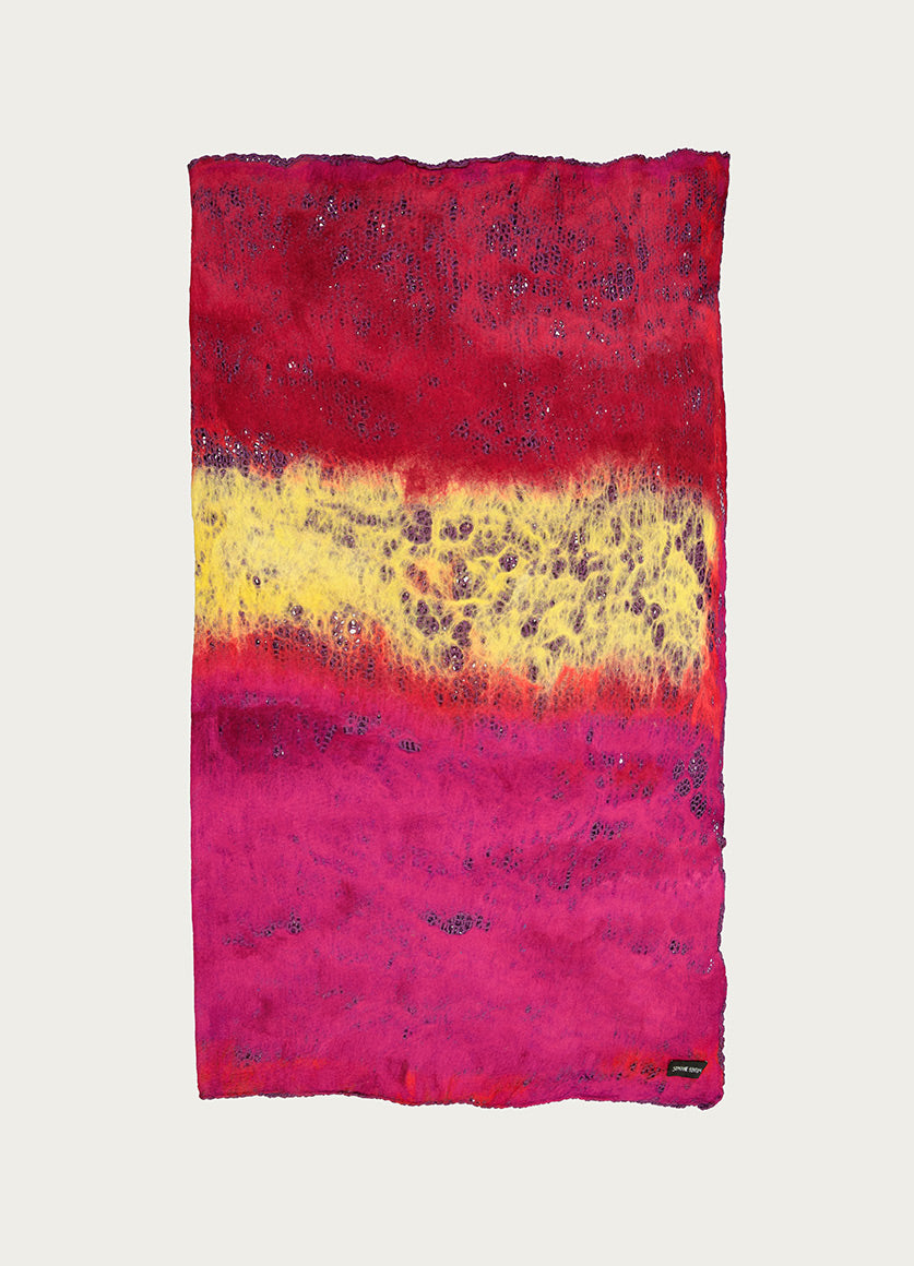 Rothko Throw - Plum & Yellow