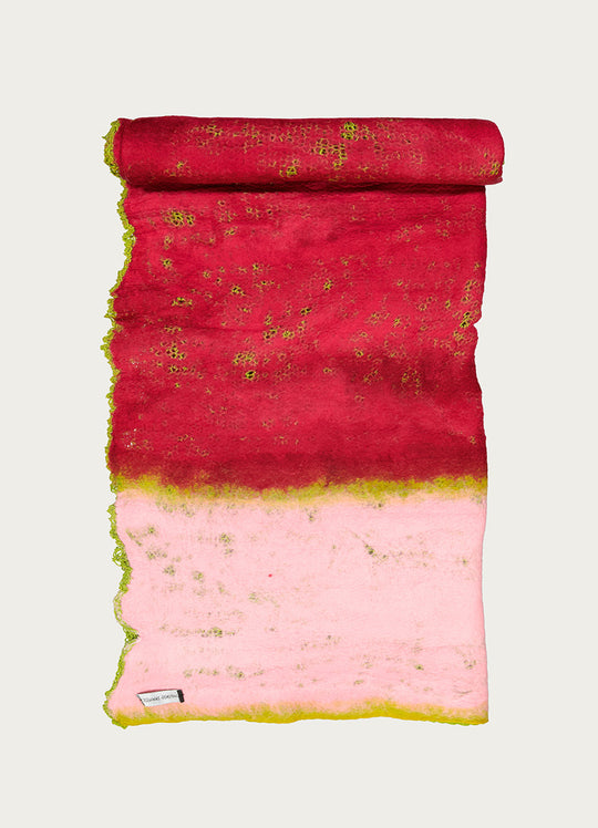 Rothko Throw - Pink & Green