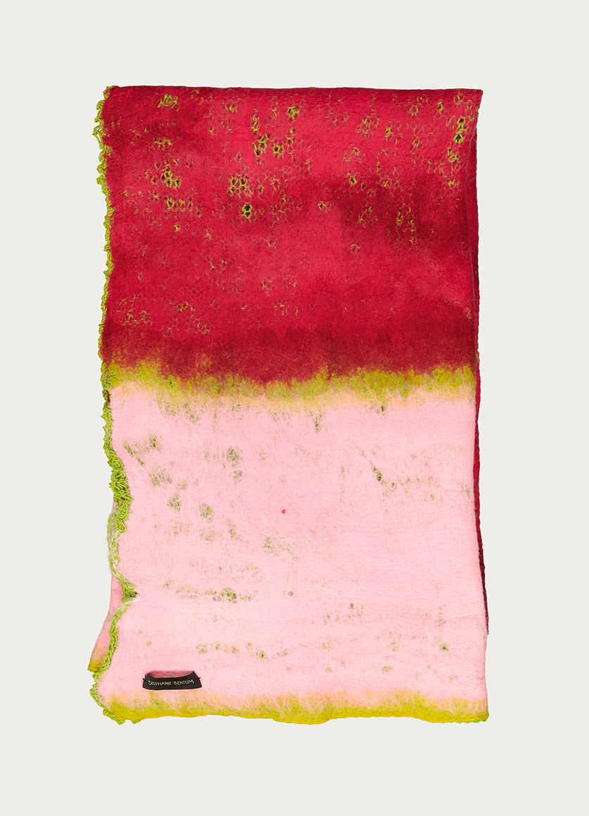 Rothko Throw - Pink & Green