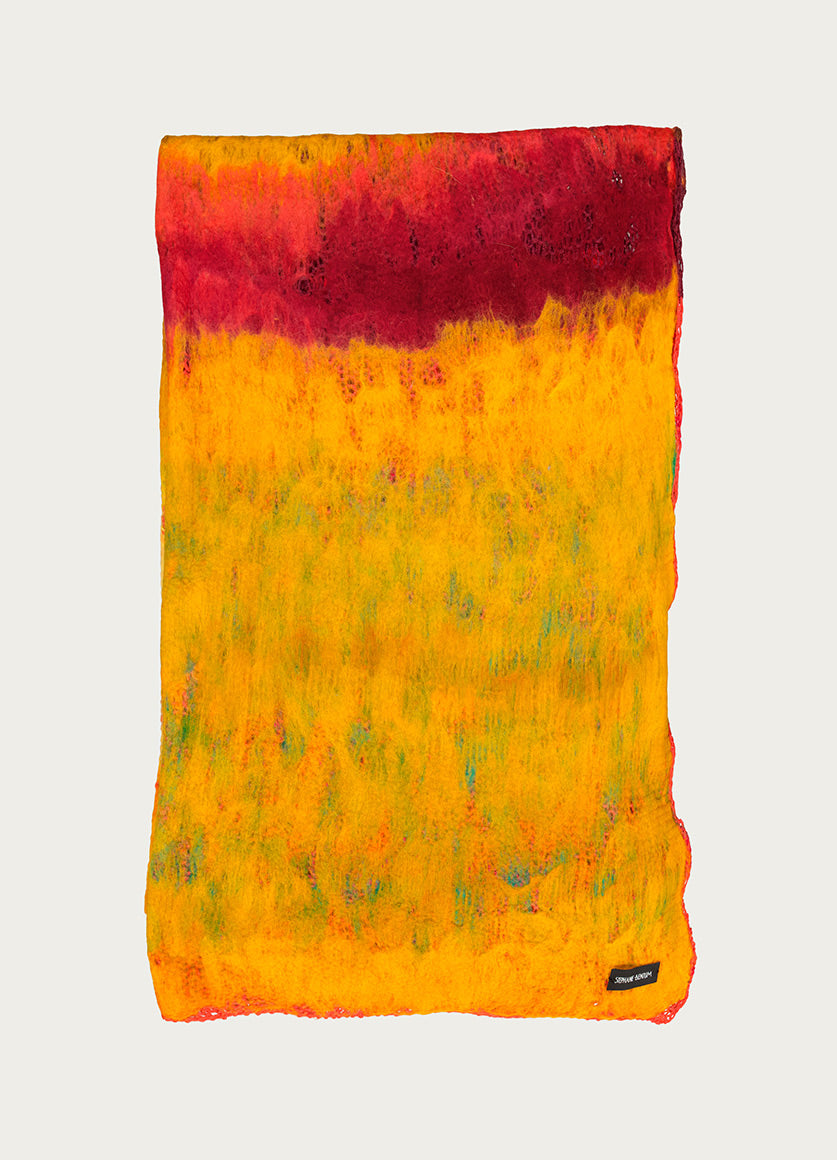 Rothko Throw - Yellow & Orange