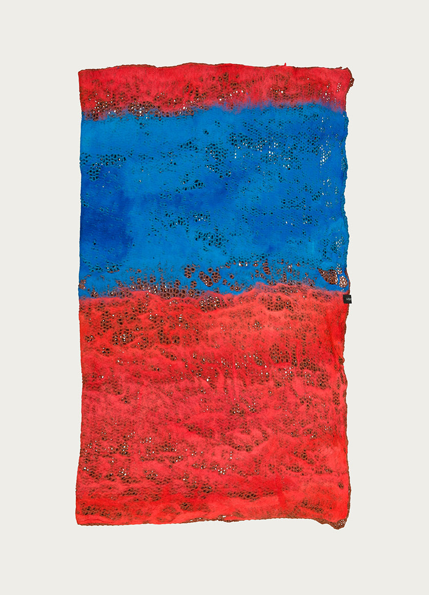 Rothko Throw - Red & Blue