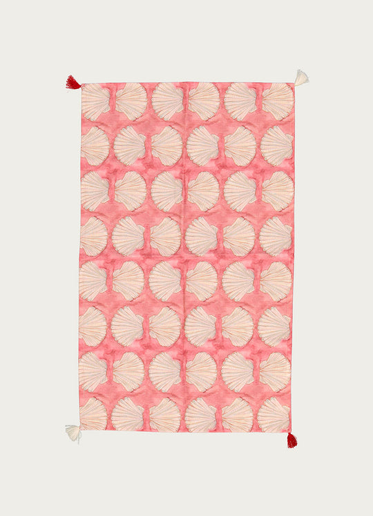 Tea Towel Pink Shell