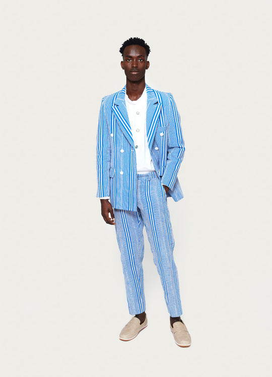 Blue Baba 3 Stripe Jacket