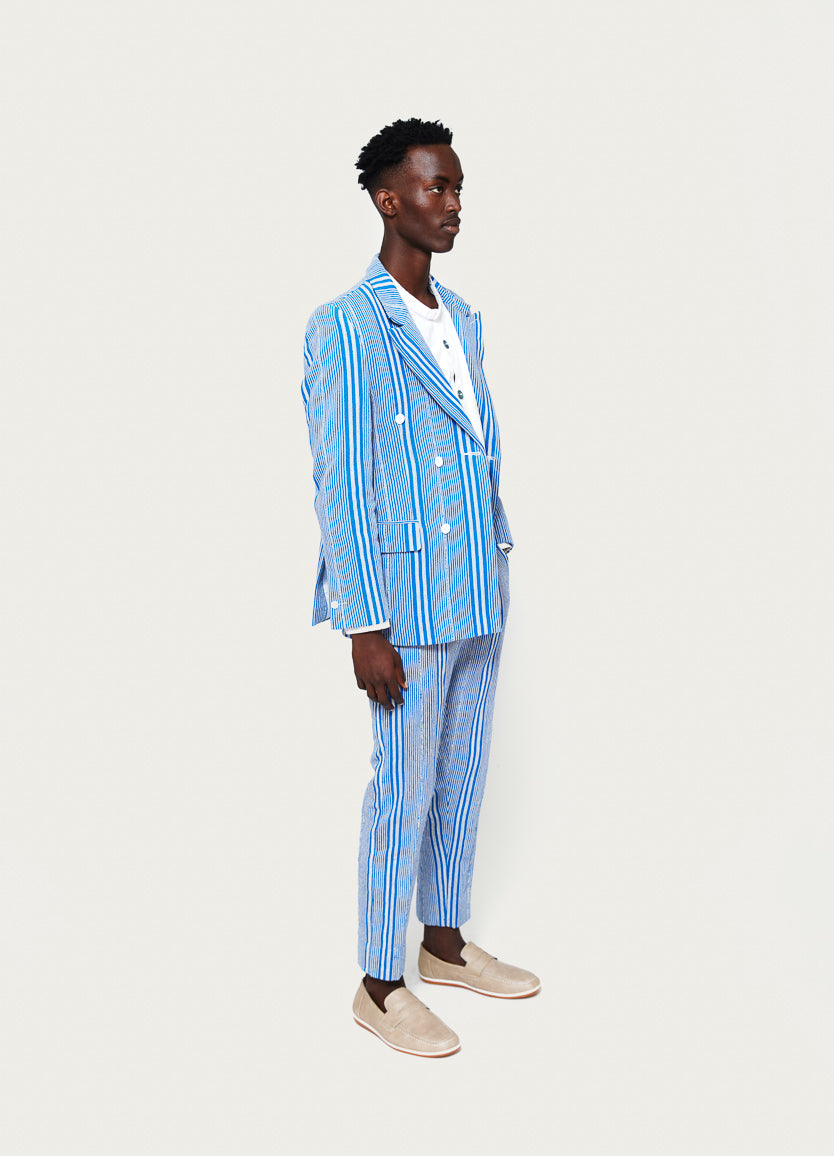 Blue Baba 3 Stripe Jacket