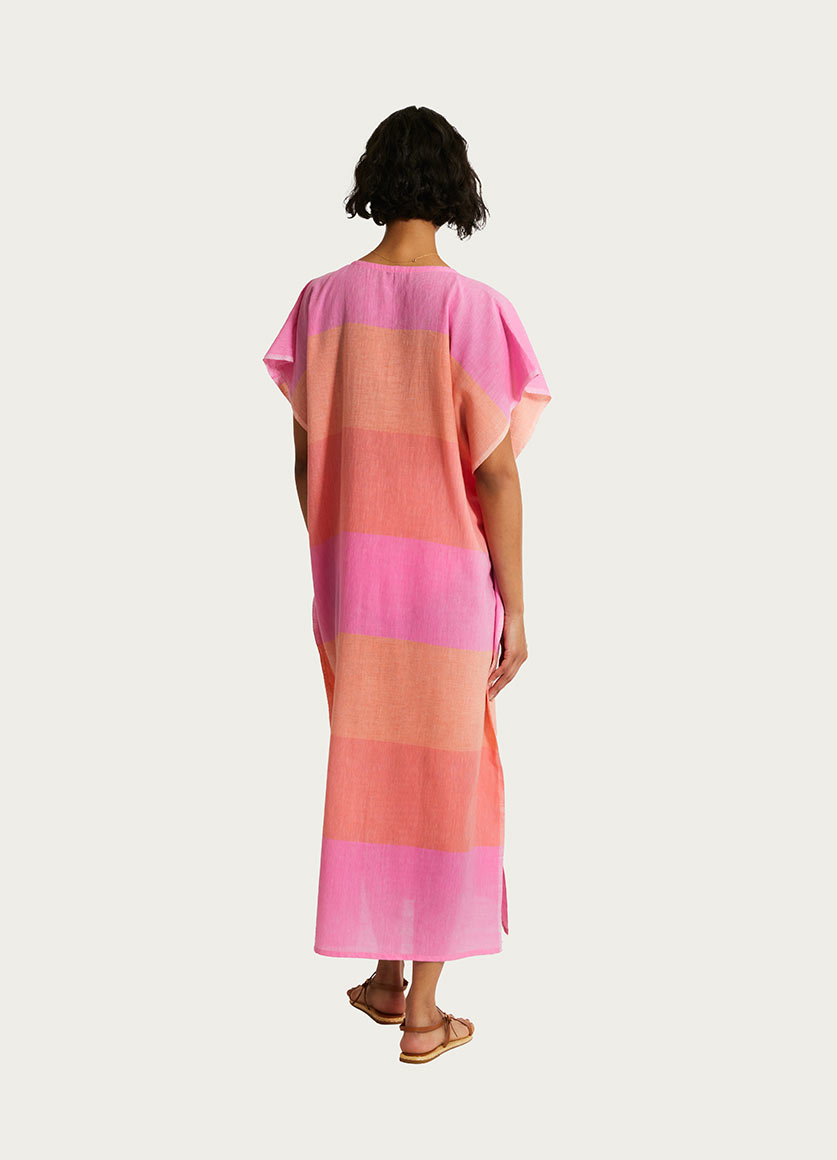 Dalila Vneck Kaftan Nefas Peach