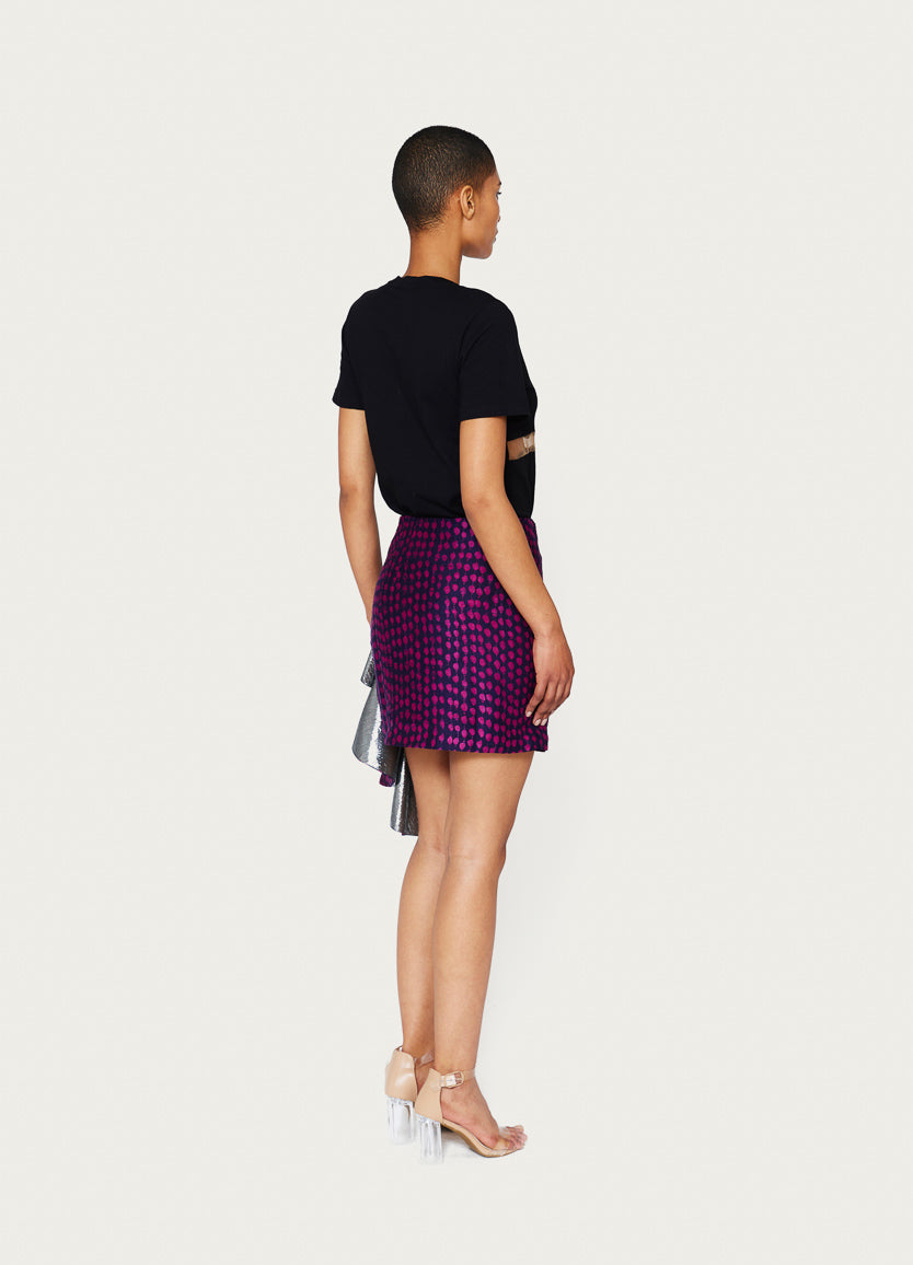 Adire Mini Skirt Cerise