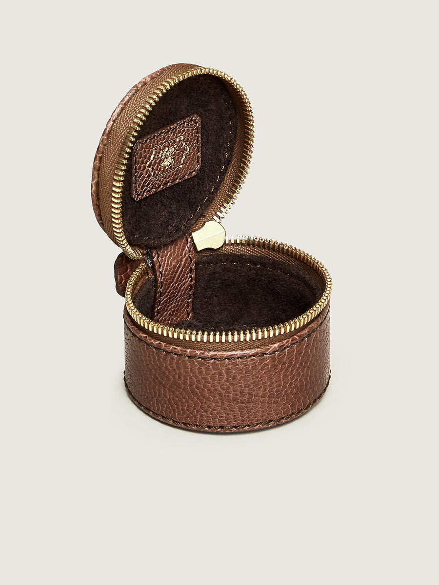 Pill Box Mid Brown Small