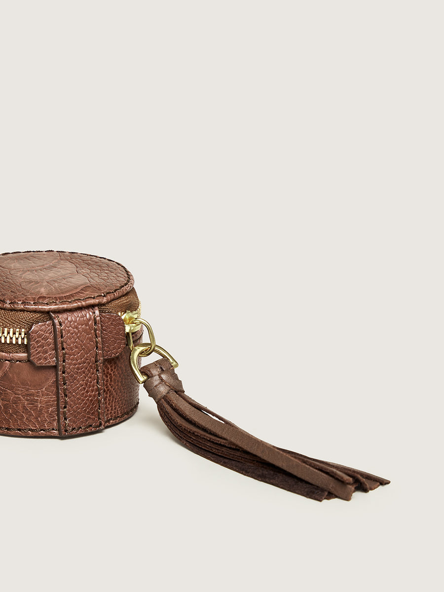 Pill Box Mid Brown Small