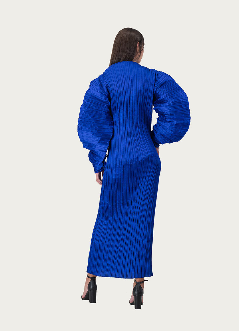 Maxi Oversized Sleeve Dress Blue