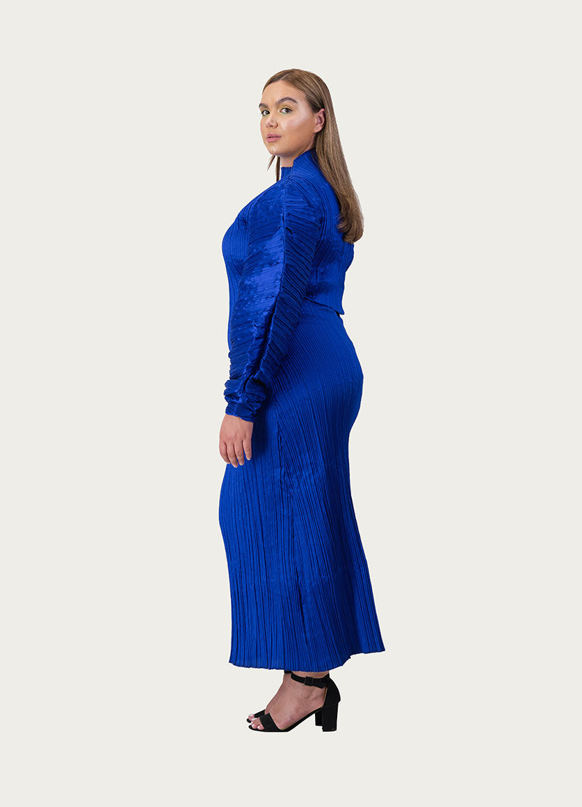 Maxi Oversized Sleeve Dress Blue