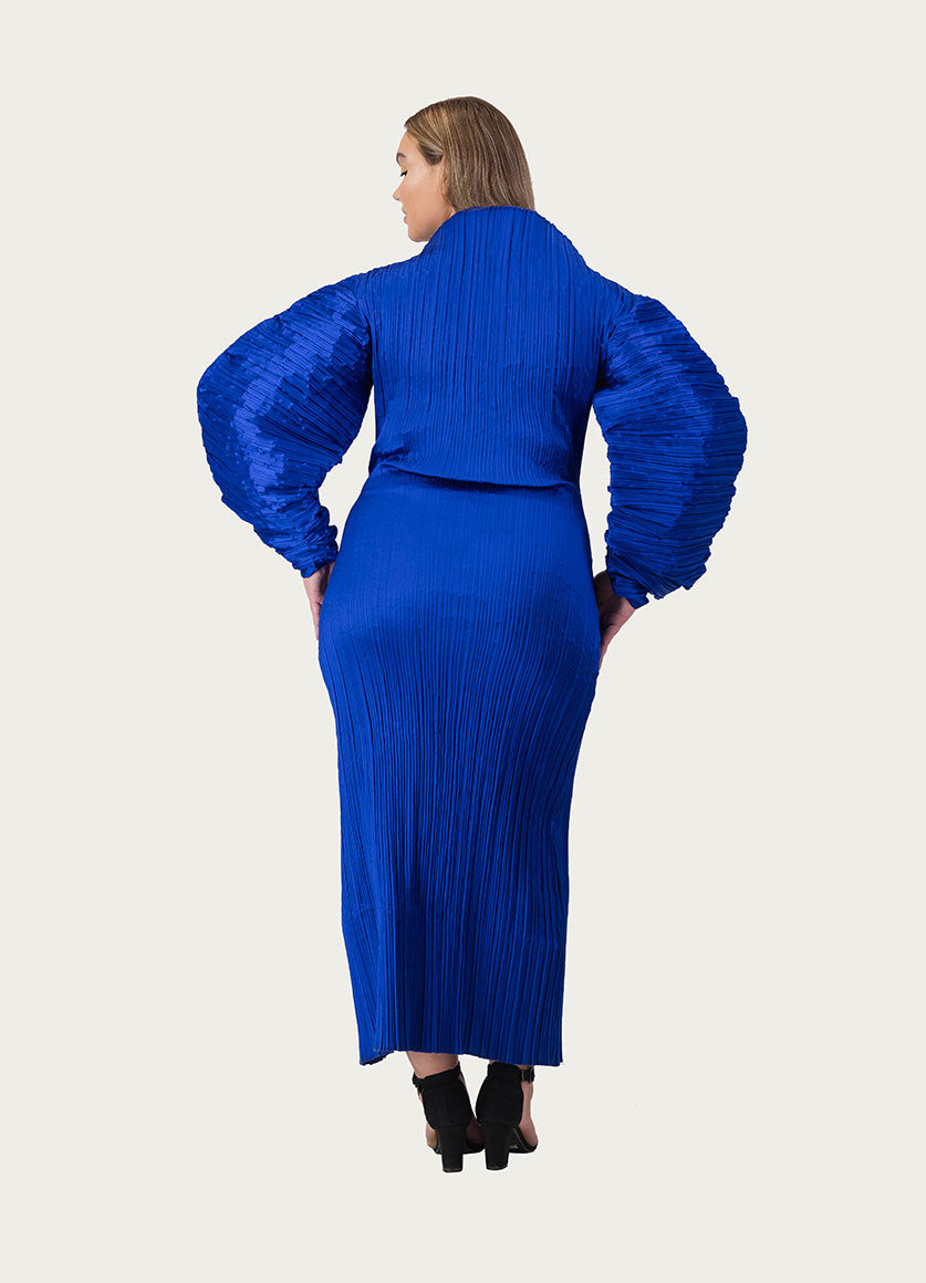 Maxi Oversized Sleeve Dress Blue