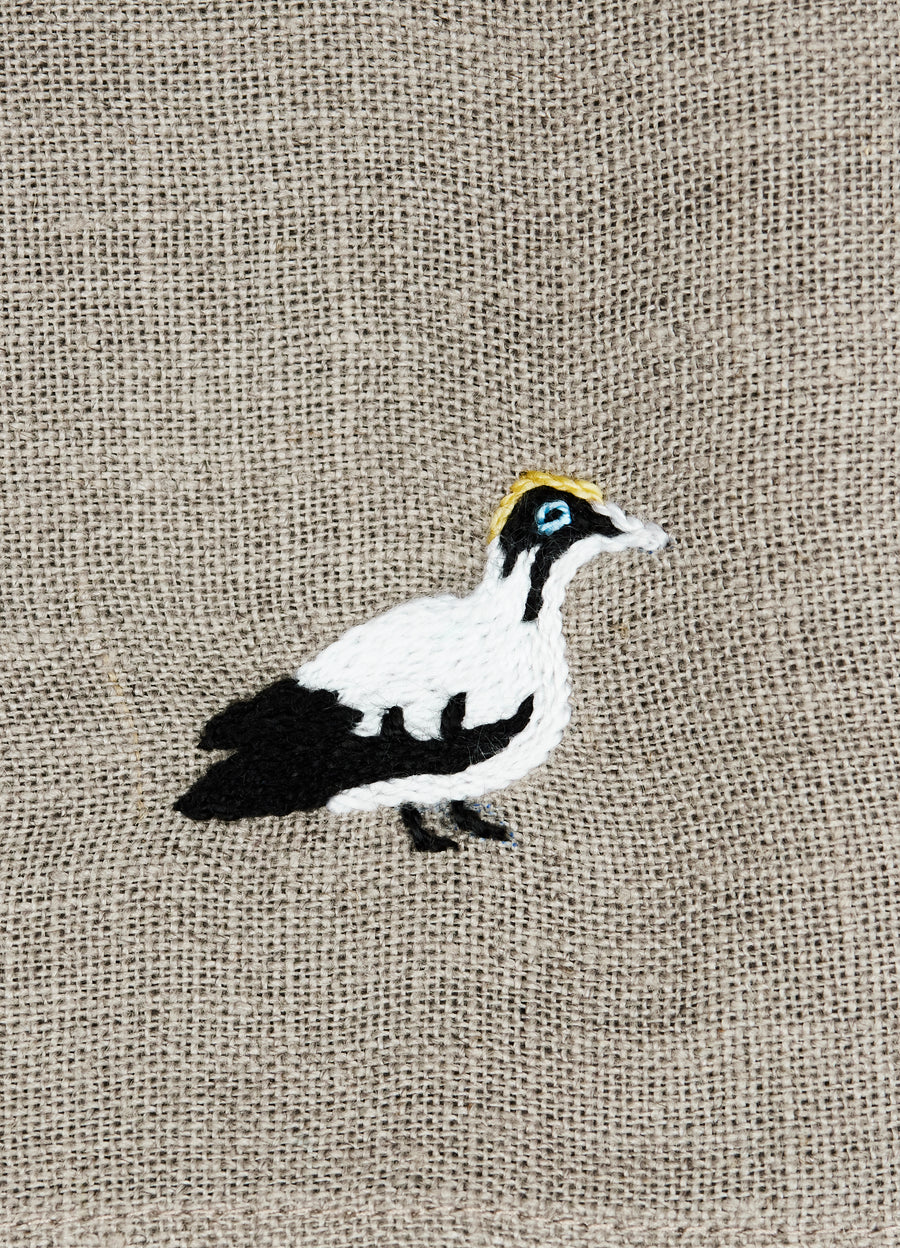 Marine Cape Gannet Linen Serviettes Natural