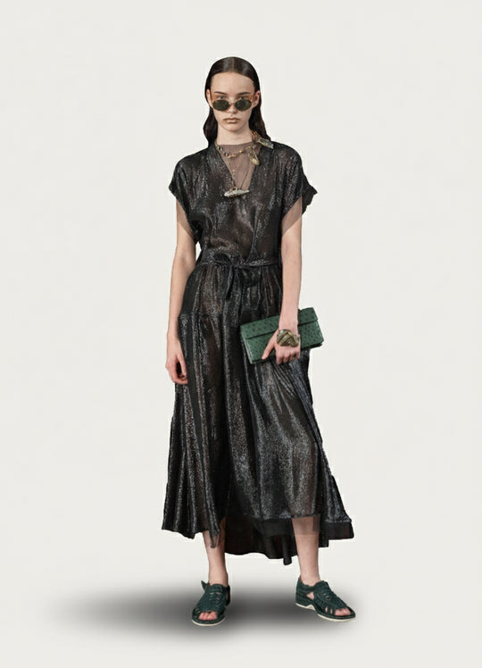 Black Darkling V-Neck Maxi Dress