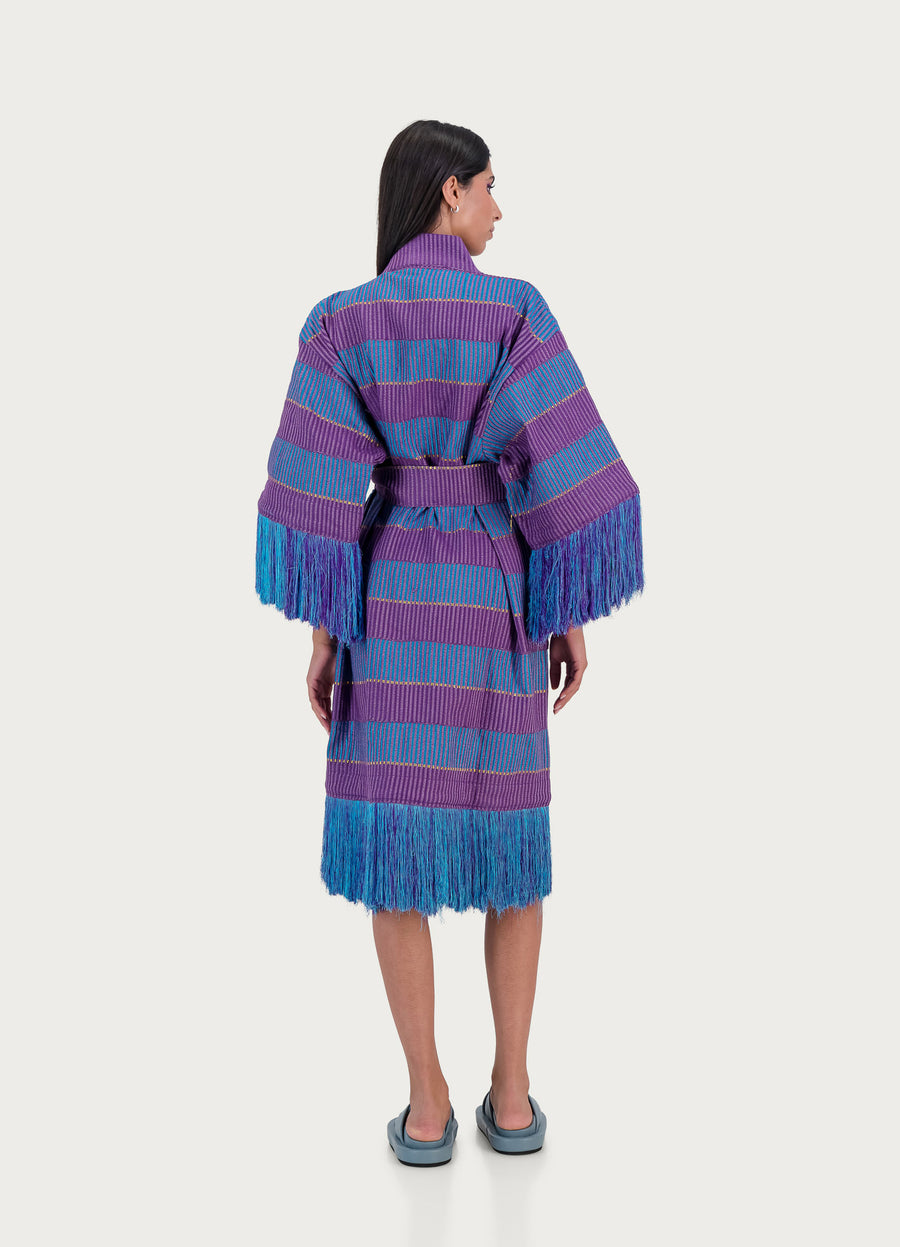 Chacha Robe Blue & Purple