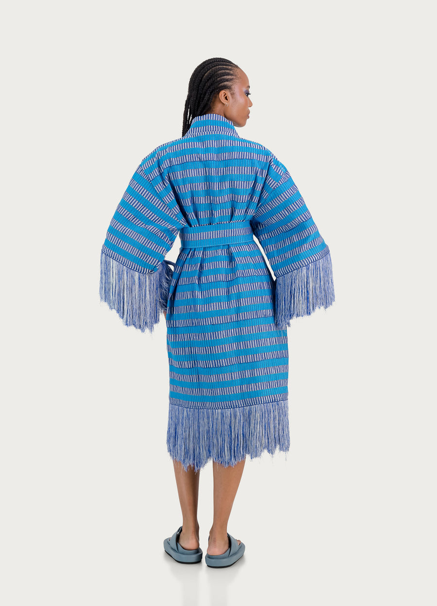 Chacha Robe Light Blue & Dark Blue