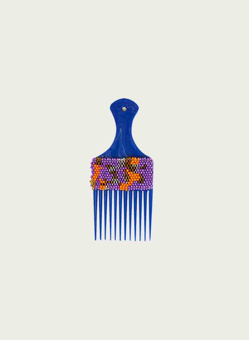 NJAC STORM COMB BLUE WITH PURPLE BEAD