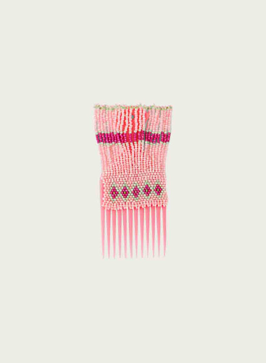 NJAC SINDI COMB PINK WITH PINK BEAD