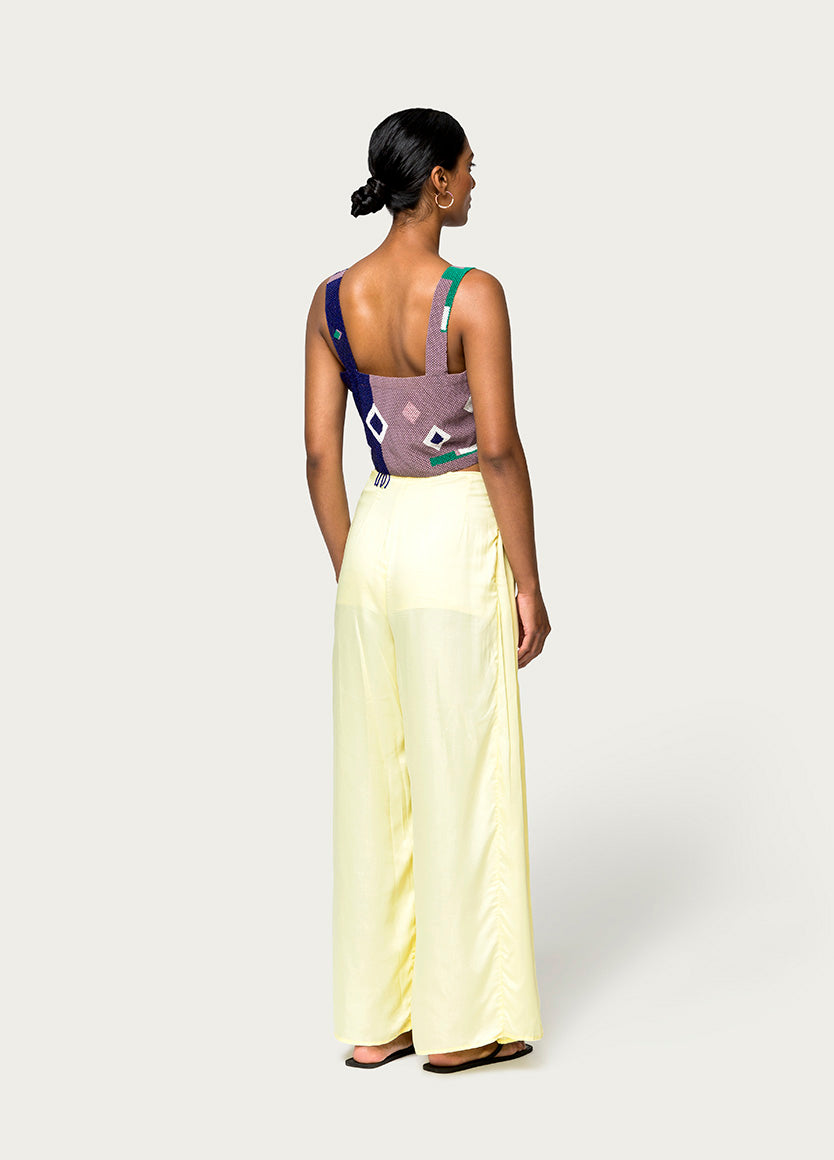 Antassia Beaded Top - Aubergine