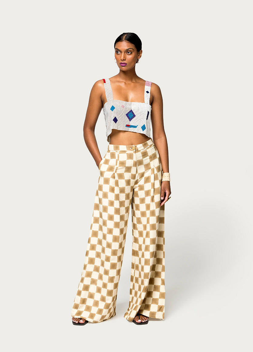 Antassia Beaded Top - Stone