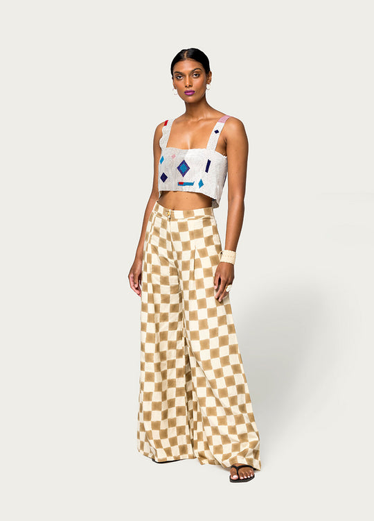 Antassia Beaded Top - Stone