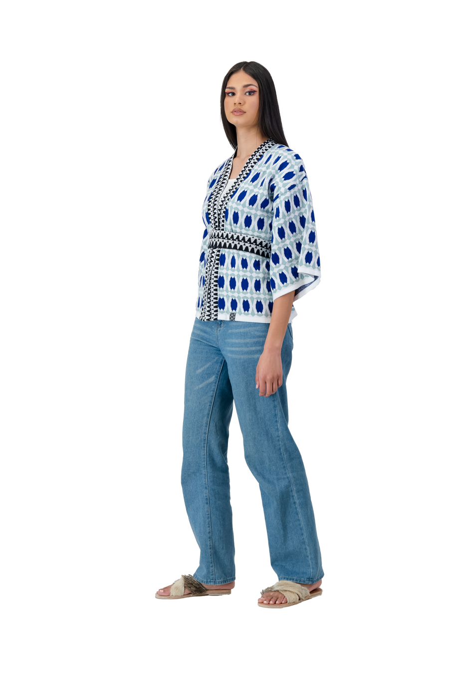 Short Blue Kimono w Belt