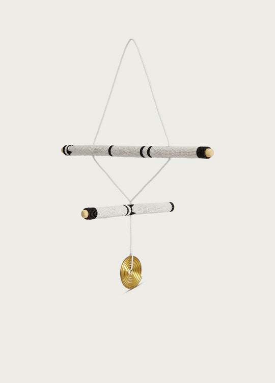 2 Stick Hanging Mobile White And Black