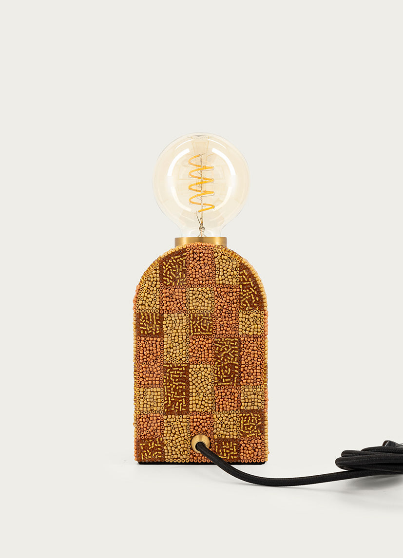 Golden Groove Lamp Med